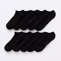 Xersion Quick-Dri Mens 10 Pair Low Cut Socks