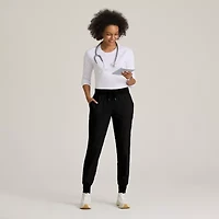 Grey's Anatomy™ by Barco Classic Grp689 Finley 6-Pocket Mid-Rise Jogger Womens Petite Moisture Wicking Scrub Pant