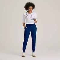 Grey's Anatomy™ by Barco Classic Grp689 Finley 6-Pocket Mid-Rise Jogger Womens Petite Moisture Wicking Scrub Pant
