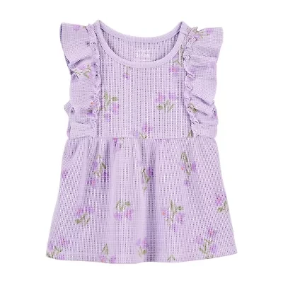 Carter's Toddler Girls Scoop Neck Sleeveless Peplum Top