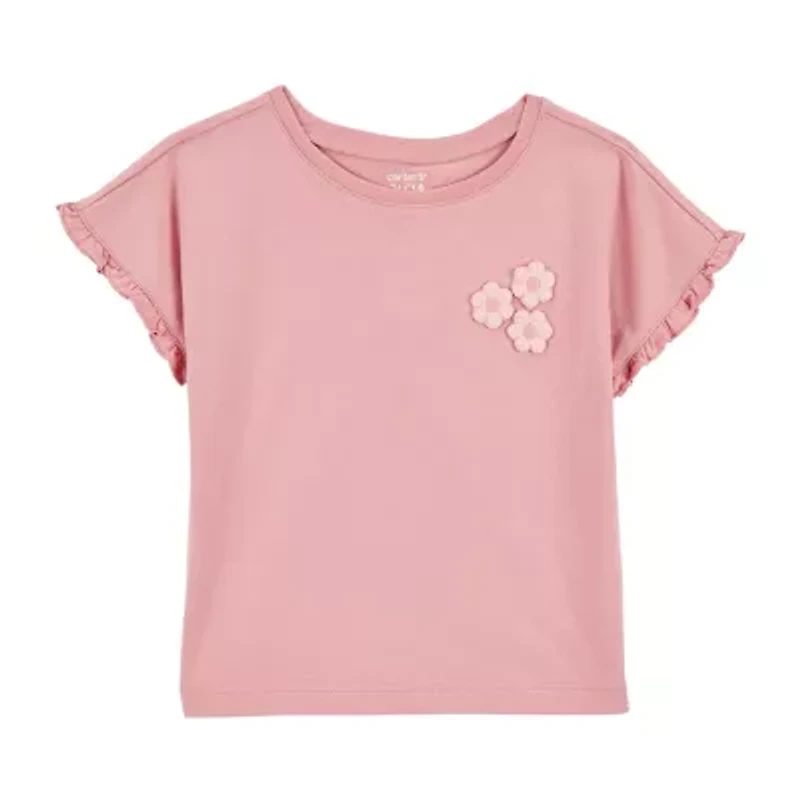 Carter's Toddler Girls Round Neck Short Sleeve T-Shirt