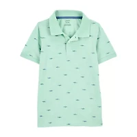 Carter's Little & Big Kid Boys Short Sleeve Regular Fit Polo Shirt