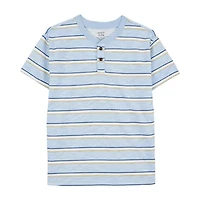 Carter's Little & Big Kid Boys Short Sleeve Regular Fit Henley Shirt