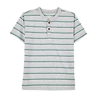 Carter's Little & Big Kid Boys Short Sleeve Regular Fit Henley Shirt