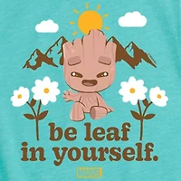 Disney Collection Groot Little & Big Kid Girls Crew Neck Short Sleeve Guardians of the Galaxy Graphic T-Shirt