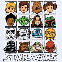 Disney Collection Little & Big Kid Boys Crew Neck Short Sleeve Regular Fit Star Wars Graphic T-Shirt