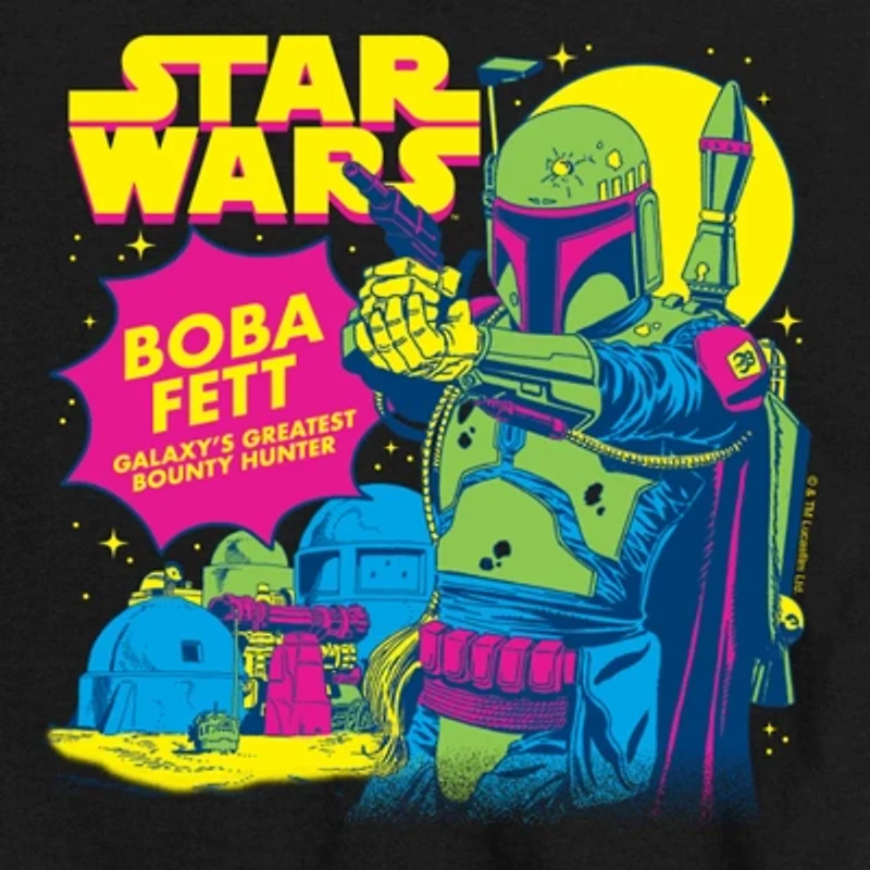 Disney Collection Little & Big Kid Boys Crew Neck Short Sleeve Star Wars Graphic T-Shirt