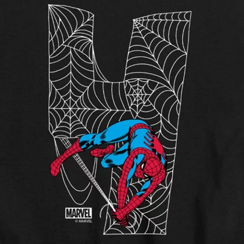 Disney Collection Little & Big Kid Boys Crew Neck Short Sleeve Spiderman Graphic T-Shirt