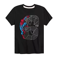 Disney Collection Little & Big Kid Boys Crew Neck Short Sleeve Spiderman Graphic T-Shirt