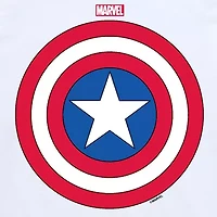 Disney Collection Little & Big Kid Boys Crew Neck Short Sleeve Captain America Marvel Graphic T-Shirt