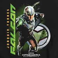 Disney Collection Brave New World Little & Big Kid Boys Crew Neck Short Sleeve Regular Fit Captain America Marvel Graphic T-Shirt