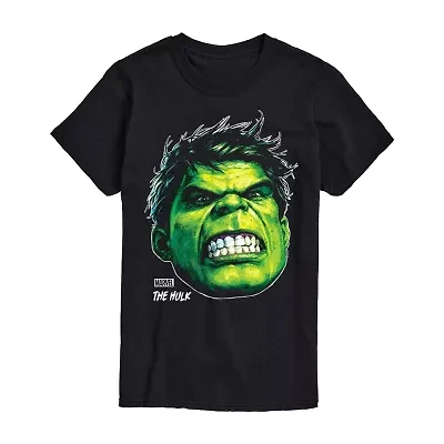 Mens Short Sleeve Hulk  Marvel Graphic T-Shirt