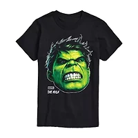 Mens Short Sleeve Hulk  Marvel Graphic T-Shirt