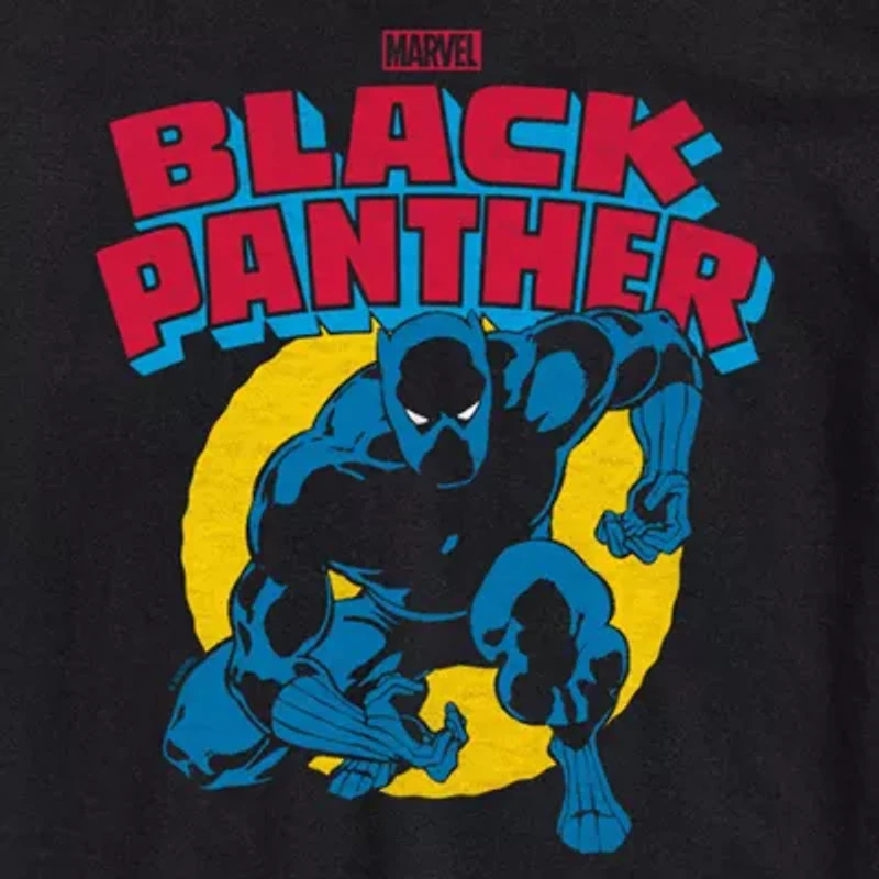 Mens Short Sleeve Black Panther Marvel Graphic T-Shirt
