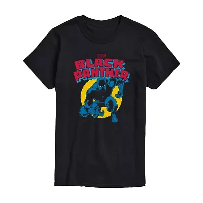 Mens Short Sleeve Black Panther Marvel Graphic T-Shirt