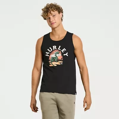 Hurley Mens Crew Neck Sleeveless Tank Top