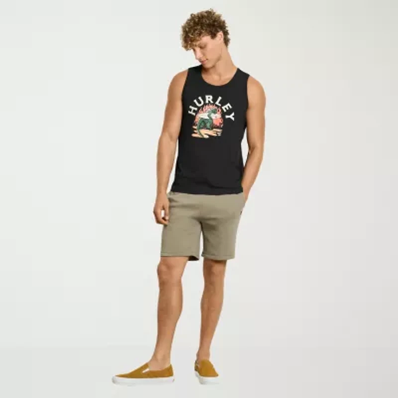 Hurley Mens Crew Neck Sleeveless Tank Top