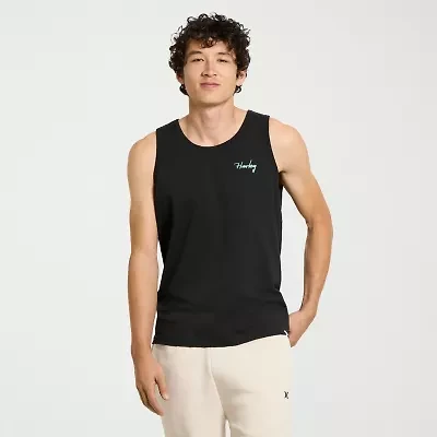 Hurley Mens Crew Neck Sleeveless Tank Top