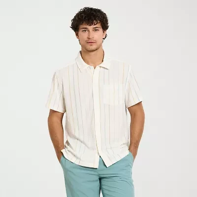 Hurley Mens Regular Fit Stretch Fabric Button-Down Shirt