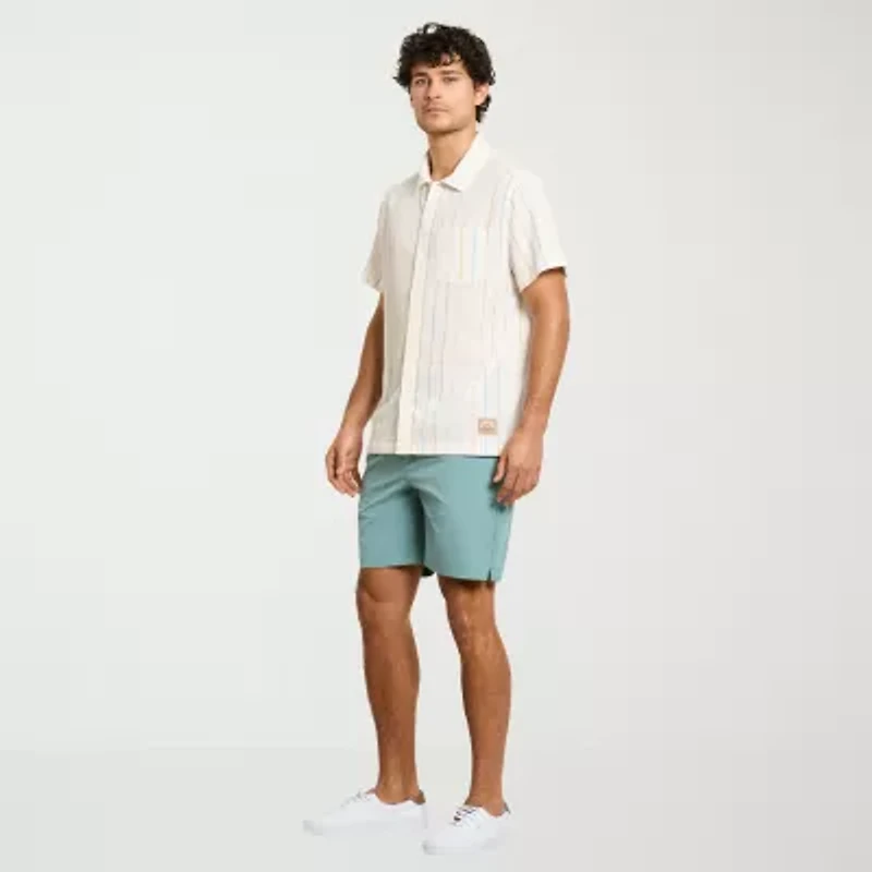 Hurley Mens Regular Fit Stretch Fabric Button-Down Shirt