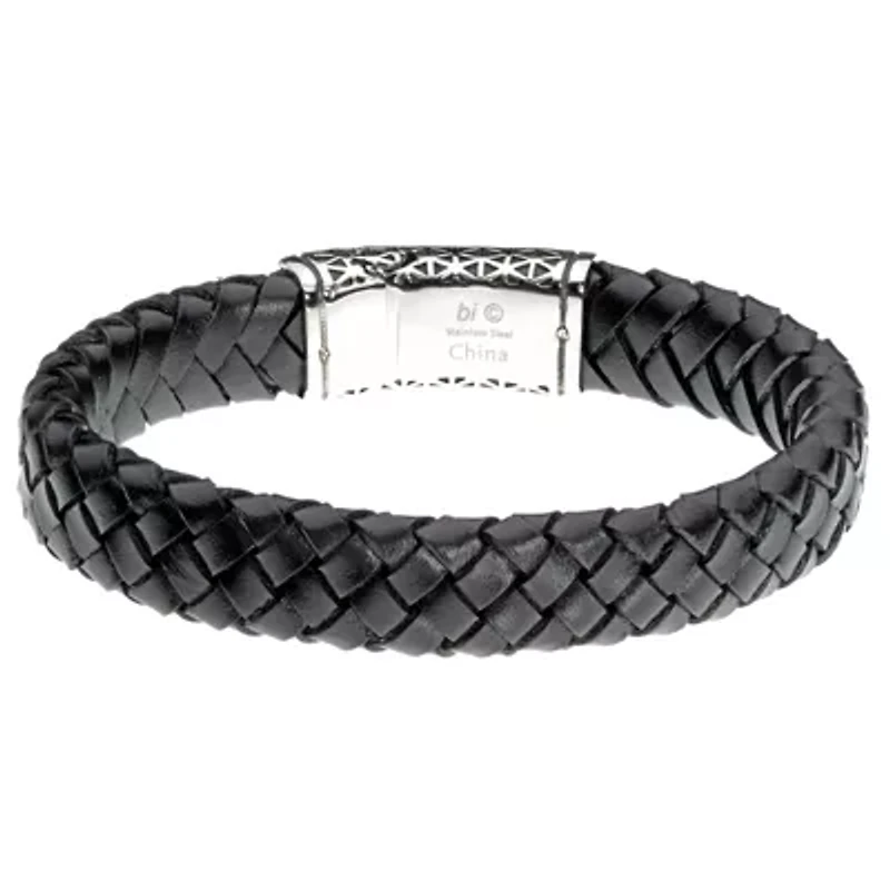 Mens Stainless Steel Wrap Bracelet