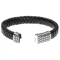 Mens Stainless Steel Wrap Bracelet