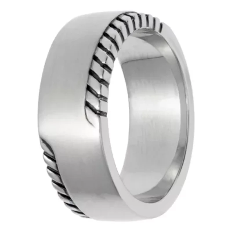 Mens 8MM Stainless Steel Band
