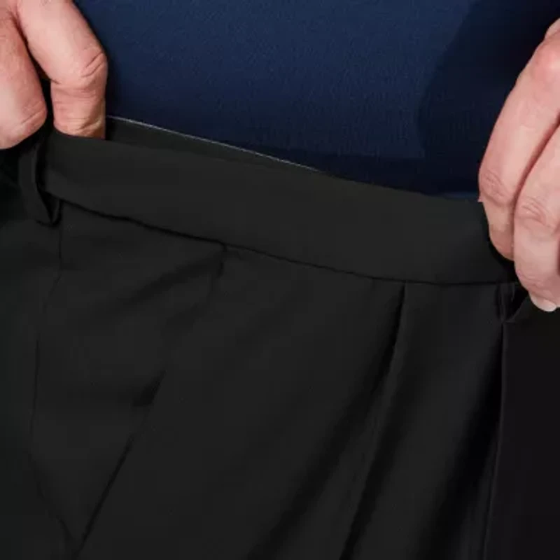 Haggar Premium Comfort Expandable Waist Mens Classic Fit Big and Tall Pleated Pant