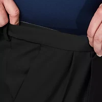 Haggar Premium Comfort Expandable Waist Mens Classic Fit Big and Tall Pleated Pant