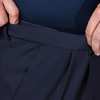 Haggar Premium Comfort Expandable Waist Mens Classic Fit Big and Tall Dress Pleated Pant