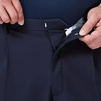 Haggar Premium Comfort Expandable Waist Mens Classic Fit Big and Tall Dress Pleated Pant