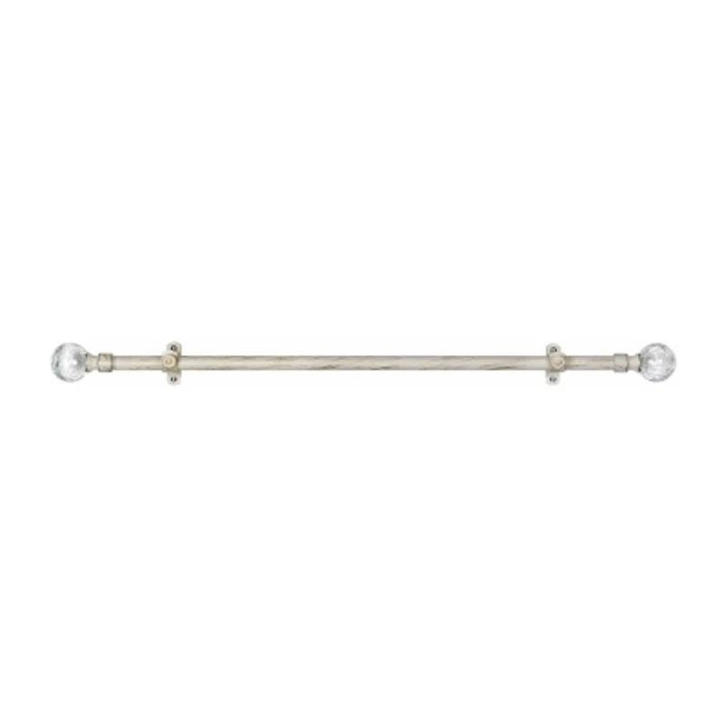Metallo ¾in Adjustable Curtain Rod with Ilana Finial