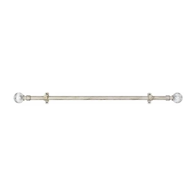 Metallo ¾in Adjustable Curtain Rod with Ilana Finial