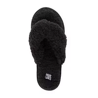 Muk Luks Taryn Thong Womens Memory Foam Slip-On Slippers
