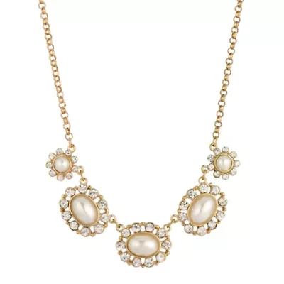 1928 Gold Tone Womens 16 Inch Collar Necklace