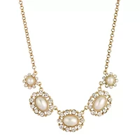1928 Gold Tone Womens 16 Inch Collar Necklace
