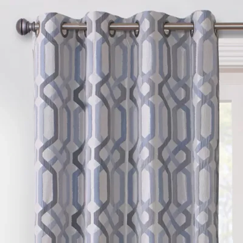 Regal Home Walker Grommet Top Light-Filtering Single Curtain Panel