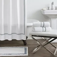 Fieldcrest Luxury Border Stripe Shower Curtain