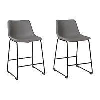 Signature Design by Ashley® Collins 2-pc. Counter Height Upholstered Bar Stool