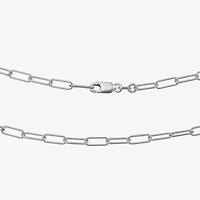 Made in Italy Womens Sterling Silver Inch Link Necklace