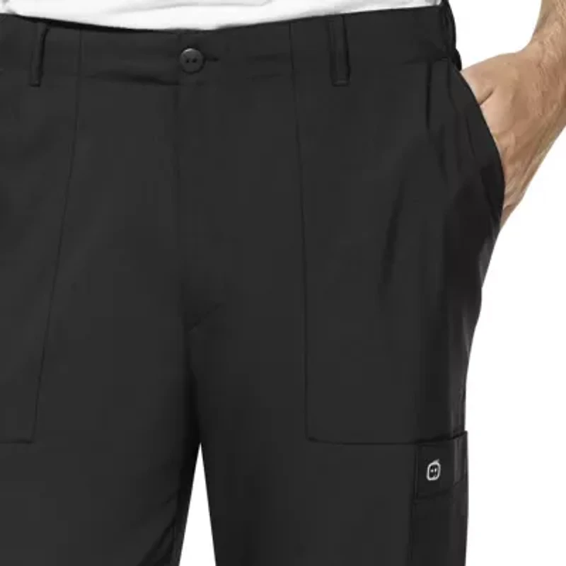 Wink® W123 Flat Front Cargo Pocket Mens Moisture Wicking Wrinkle Resistant Quick Dry Scrub Pant