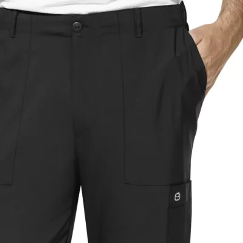 Wink® W123 Flat Front Cargo Pocket Mens Big and Tall Moisture Wicking Wrinkle Resistant Quick Dry Scrub Pant