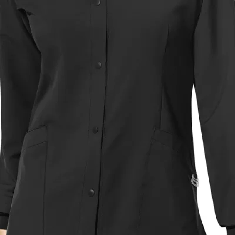 Wink® W123 Crew Neck Warm Up Womens Plus Moisture Wicking Wrinkle Resistant Quick Dry Scrub Jackets