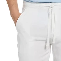 Cubavera 30" Inseam Linen Drawstring Mens Regular Fit Flat Front Pant