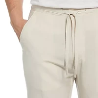 Cubavera 30" Inseam Linen Drawstring Mens Regular Fit Flat Front Pant