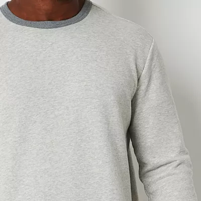 St. John's Bay Mens Crew Neck Long Sleeve Big and Tall Sweatshirt