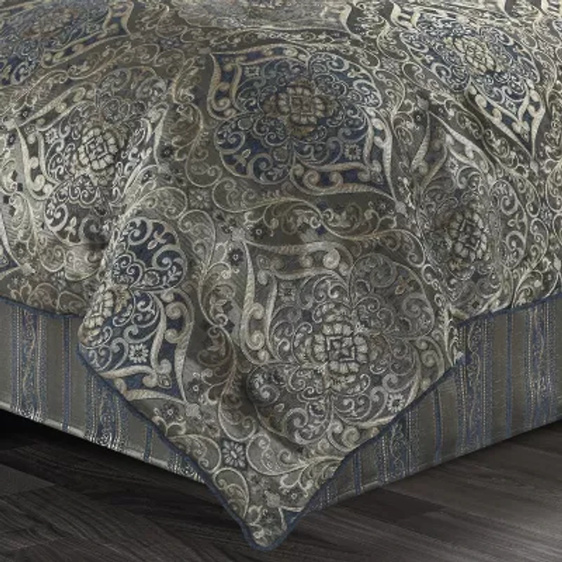 Queen Street Wallace Blue 4-pc. Jacquard Extra Weight Comforter Set