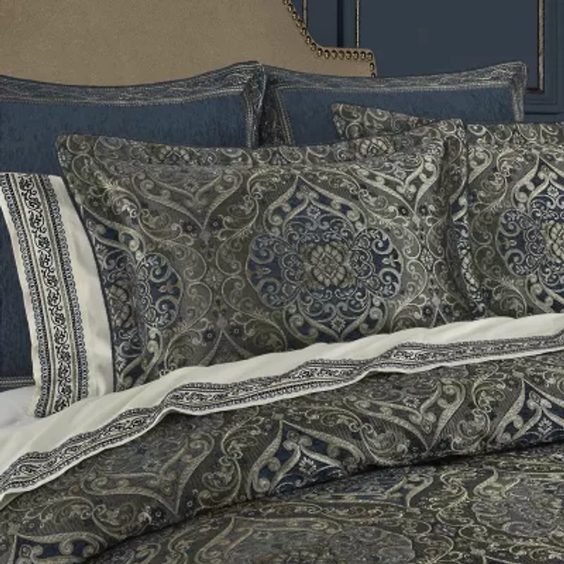 Queen Street Wallace Blue 4-pc. Jacquard Extra Weight Comforter Set
