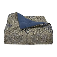 Queen Street Wallace Blue 4-pc. Jacquard Extra Weight Comforter Set