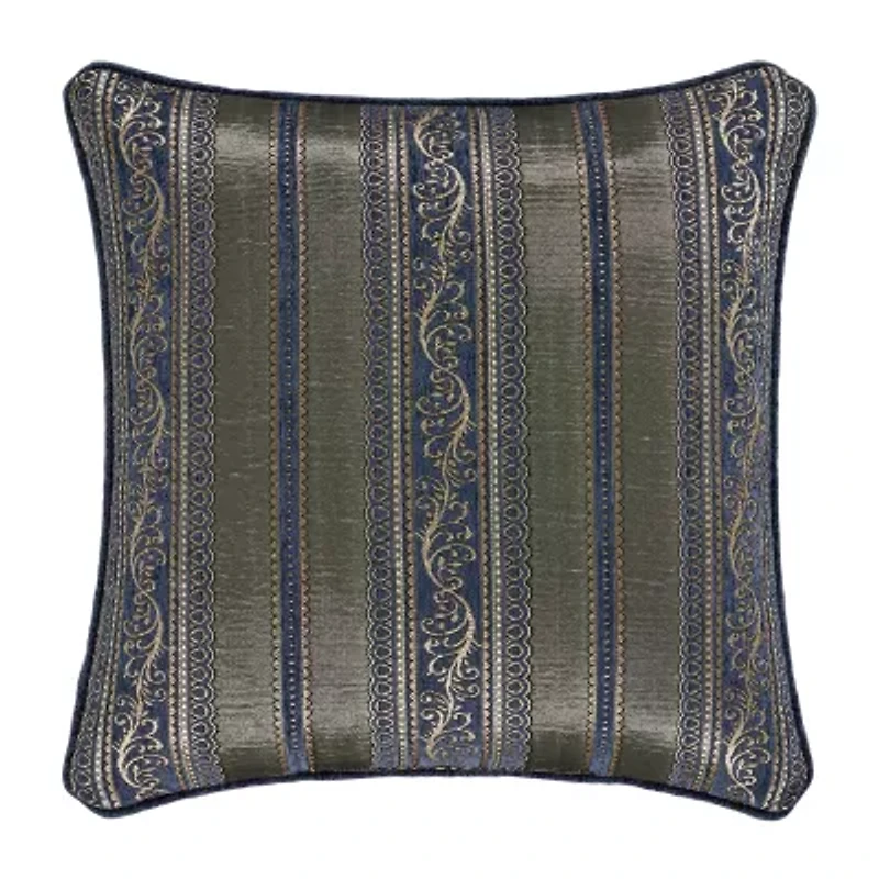 Queen Street Wallace Blue Square Throw Pillow